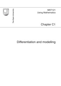 The Open University — MST121 unit C1