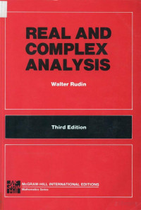 Walter Rudin — Real and Complex Analysis: Third Edition