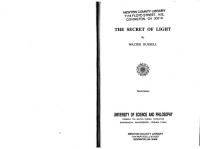 Walter Russell  — The Secret of Light