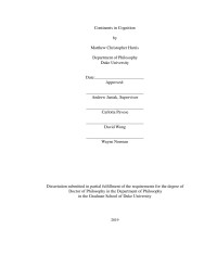 Matthew Christopher Harris — Continents in Cognition