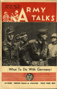 Unknown — What to do with Germany