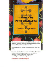 Israel Regardie — A Garden of Pomegranates