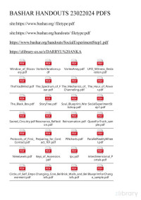 Darryl Anka — Bashar HandOuts 03-2024