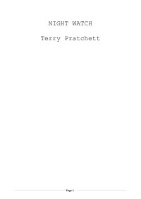 Terry Pratchett — Night Watch