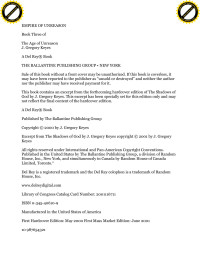 J. Gregory Keyes — Empire of unreason