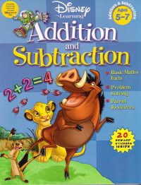 Disney Learning [Learning, Disney] — Addition and Subtraction, Grade K-1