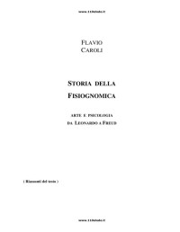 Flavio Caroli [Caroli, Flavio] — Storia della fisiognomica