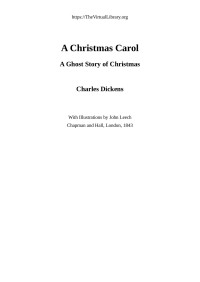 Charles Dickens — A Christmas Carol