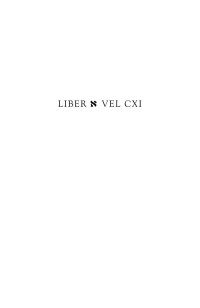 Aleister Crowley — Liber Aleph vel CXI