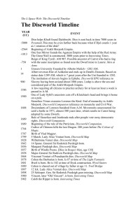 Terry Pratchett — The Discworld Timeline
