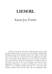 Unknown — Karen Joy Fowler Lieserl