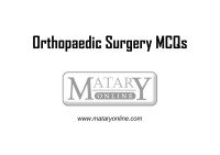 www-mataryonline-com — Orthopaedic Surgery MCQs (multiple choice questions)