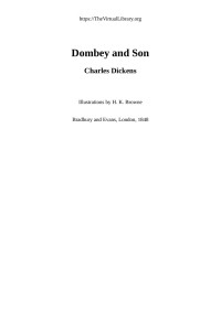 Charles Dickens — Dombey and Son