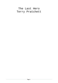 Terry Pratchett — The Last Hero