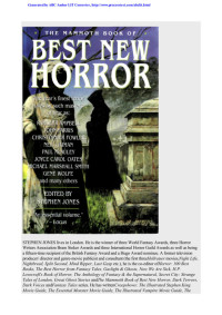 Stephen Jones [Jones, Stephen] — The Mammoth Book of Best New Horror 15