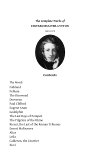 Bulwer Lytton  — The Complete Works of Edward Bulwer-Lytton