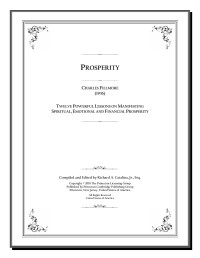 Charles Fillmore (1936) — Prosperity 