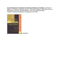 evanb — Current Diagnosis & Treatment in Infectious Diseases 1st ed .pdb