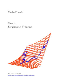 Nicolas Privault — Notes on Stochastic Finance