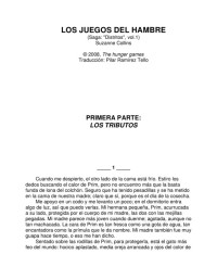Suzanne Collins — los juegos del hambre