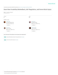 Rollin McCraty et al — Heart Rate Variability Biofeedback, Self-Regulation, and Severe Brain Injury