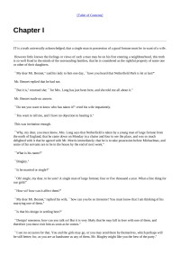 Unknown — Pride and Prejudice: Chapter 1