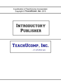 TeachUcomp, Inc. — Publisher- Introductory