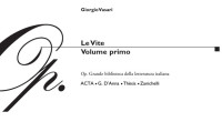 Giorgio Vasari [Vasari, Giorgio] — Le vite volume primo
