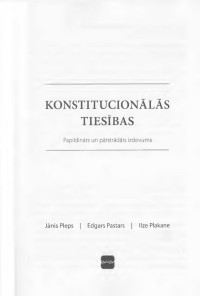 J.Pleps — Konstitucionālās tiesibas 2014