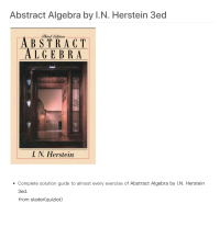 I.N. Herstein — Complete Solution Guide to I.N. Herstein Abstract Algebra 3ed