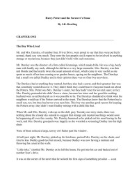 Harry Potter & the Sorcerer's Stone — J. K. Rowling - Harry Potter and the Sorcerer's Stone
