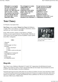 Clancy Tom [Clancy Tom] — Clancy Tom - Wikipedia