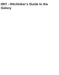 Douglas Adams — The Hitchhiker's Guide to the Galaxy
