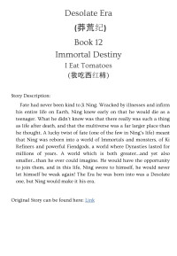I Eat Tomatoes — Desolate Era - Book 12 - Immortal Destiny
