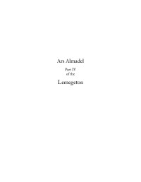Unknown — Ars Almadel