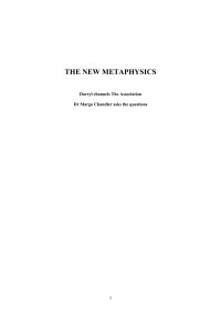 Darryl Anka — The New Metapysics