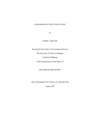 Mark Miller — A Grammar of West Coast Bajau