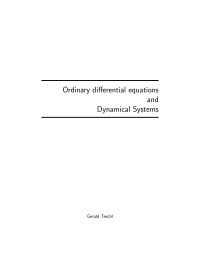 Gerald Teschl — Ordinary Differential Equations and Dynamical Systems