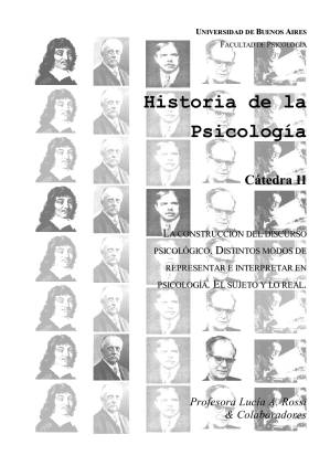 Cover for Historia De La Psicologia