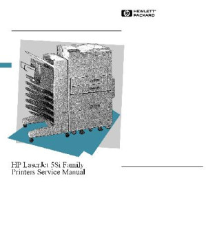 HP LaserJet 5Si Family Printers Service Manual - Anna’s Archive