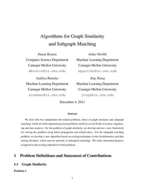 Algorithms for Graph Similarity and Subgraph Matching - Anna’s Archive